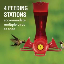 Pinch-Waist Plastic Hummingbird Feeder