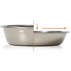 PIXI Double Feeding White Dish