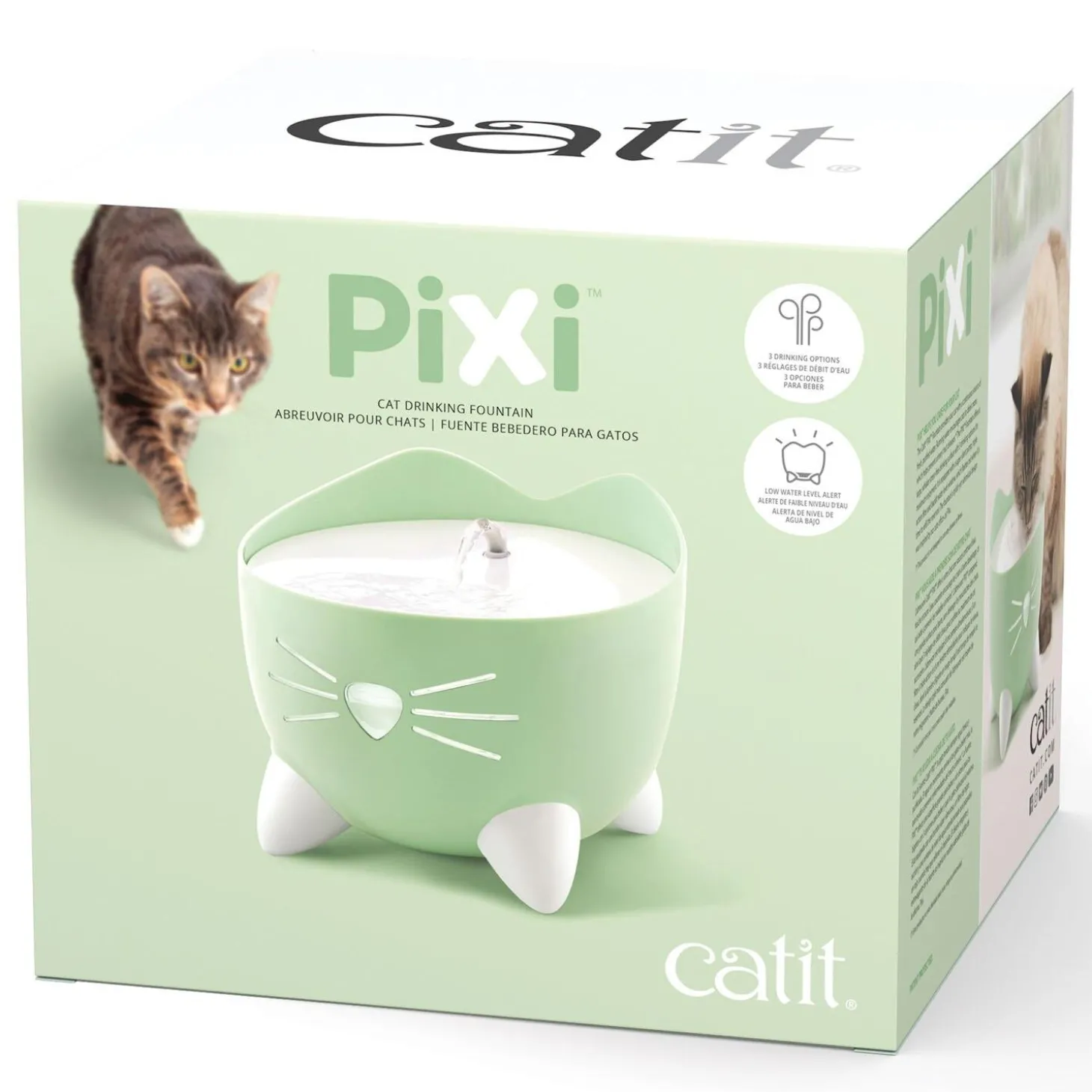 PIXI Green Cat Drinking Fountain