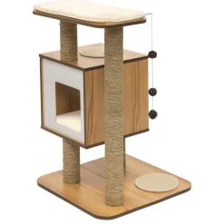 PIXI Vesper Base Walnut Cat Tree
