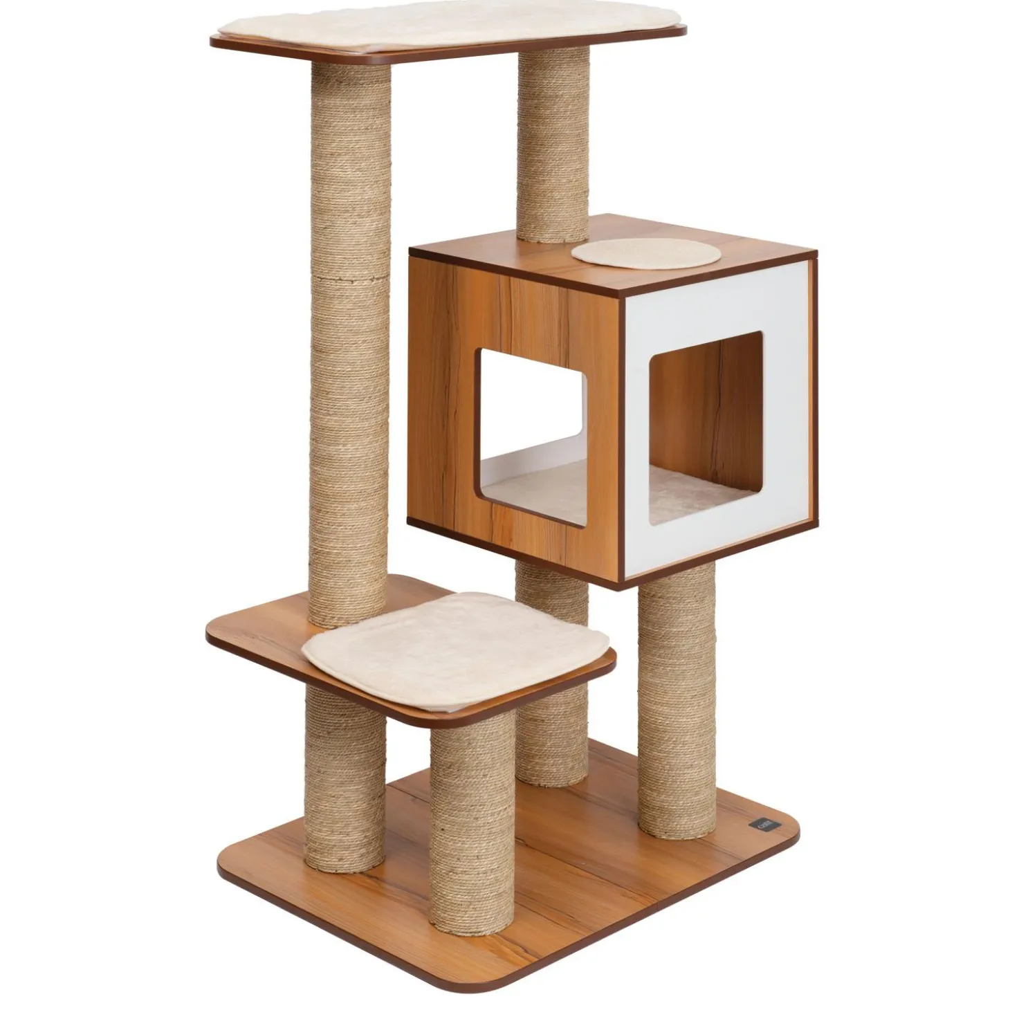 PIXI Vesper High Base Giant Walnut Cat Tree