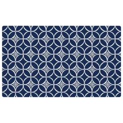Place Mat - Indigo Navy and White