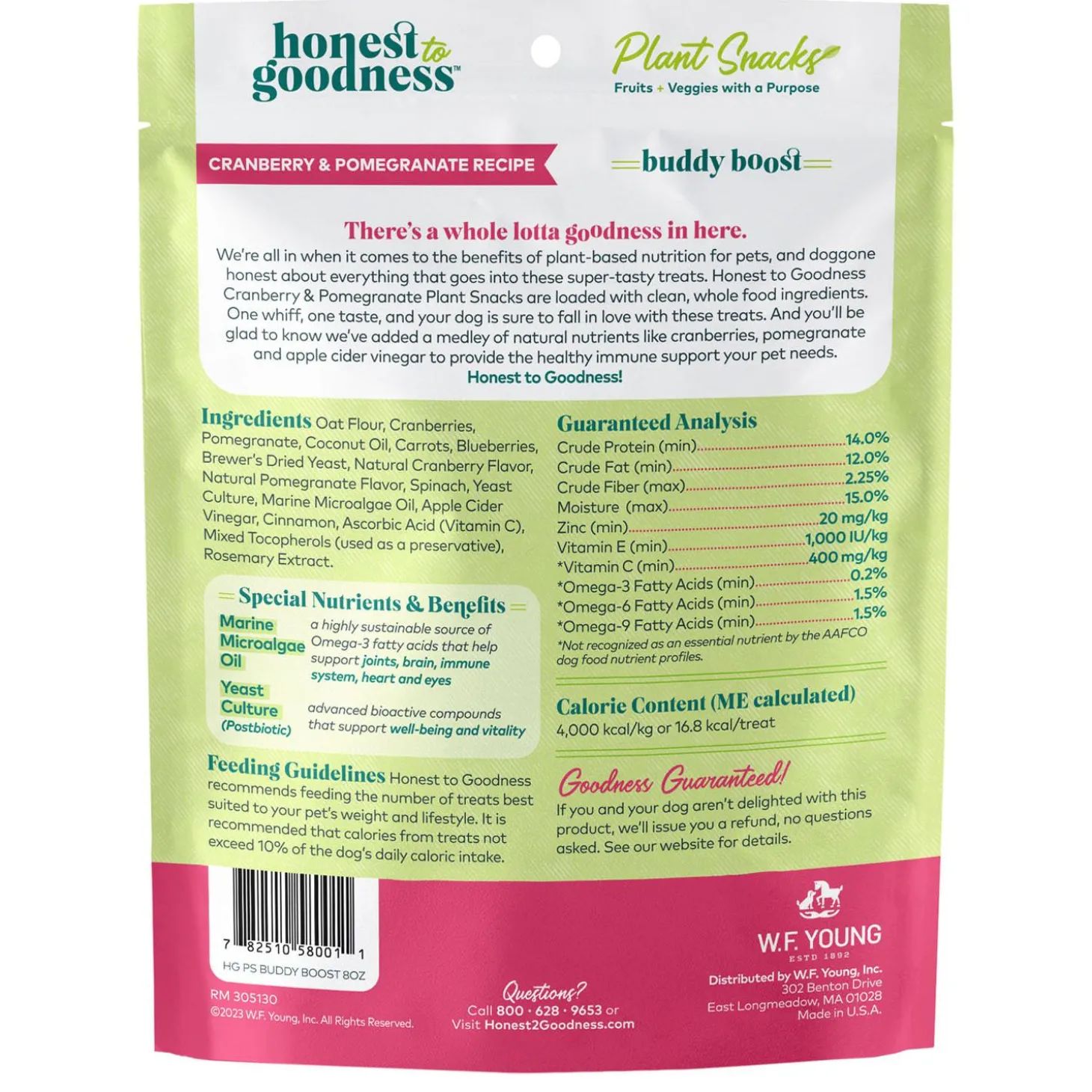 Plant Snacks Buddy Boost Cranberry & Pomegranate Recipe Dog Treats