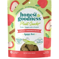 Plant Snacks Happy Feet Apple & Cinnamon Recipe Dog Treats