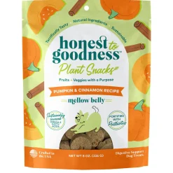 Plant Snacks Mellow Belly Pumpkin & Cinnamon Recipe Dog Treats