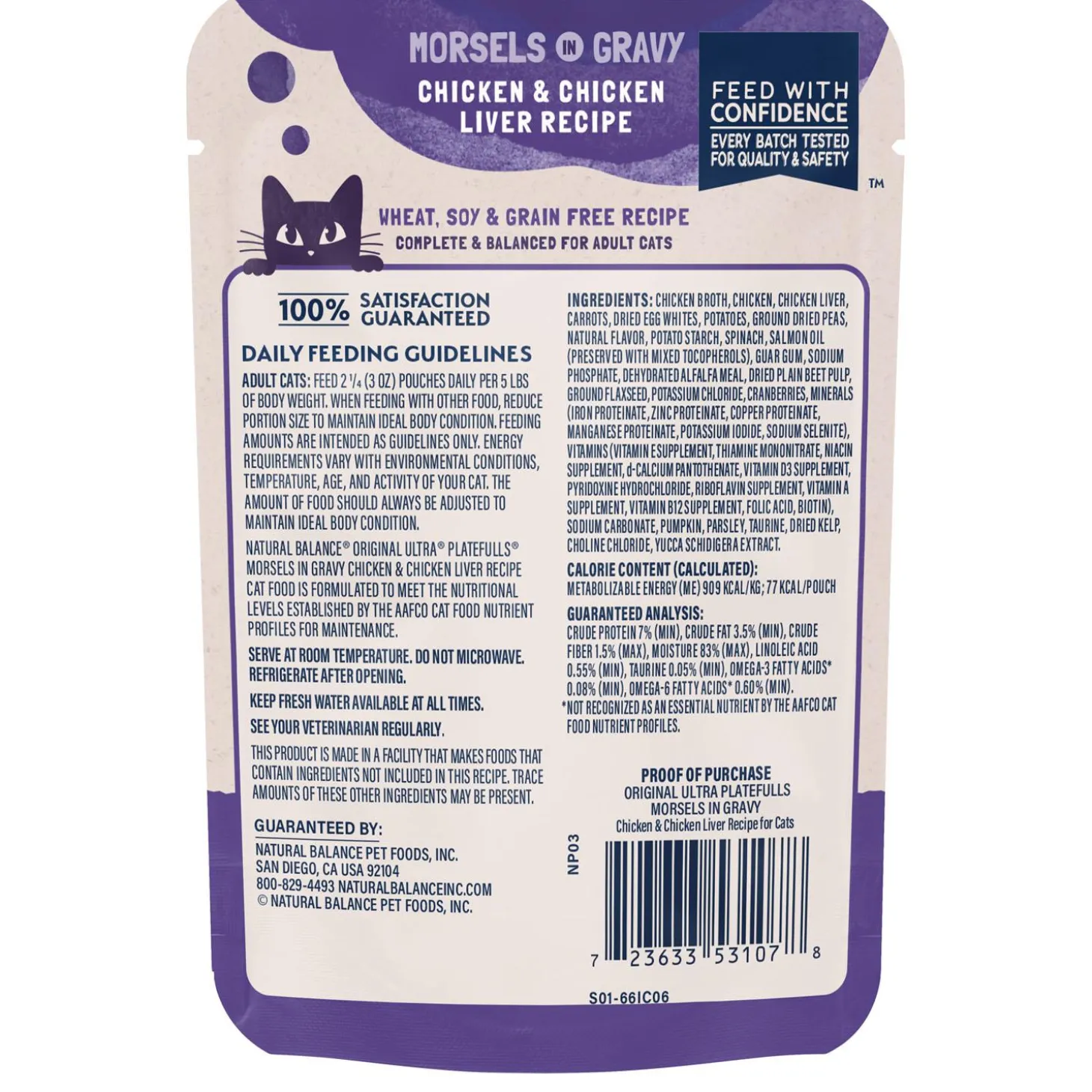 Platefulls Chicken & Chicken Liver Recipe Adult Cat Food