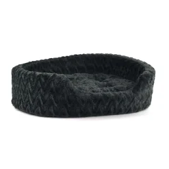 Plush Bolster Bed Grey