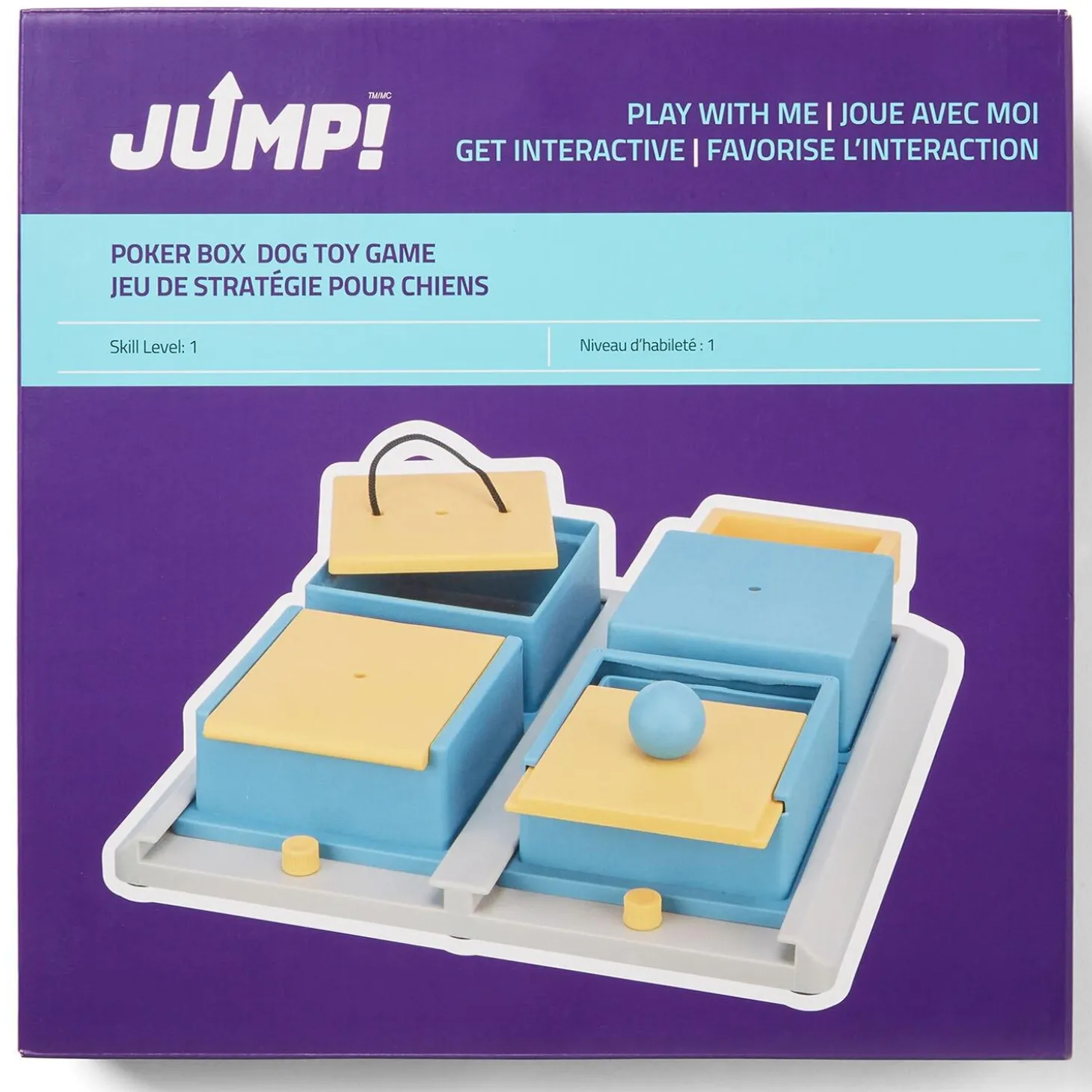 Poker Box Level 1 Puzzle Dog Toy