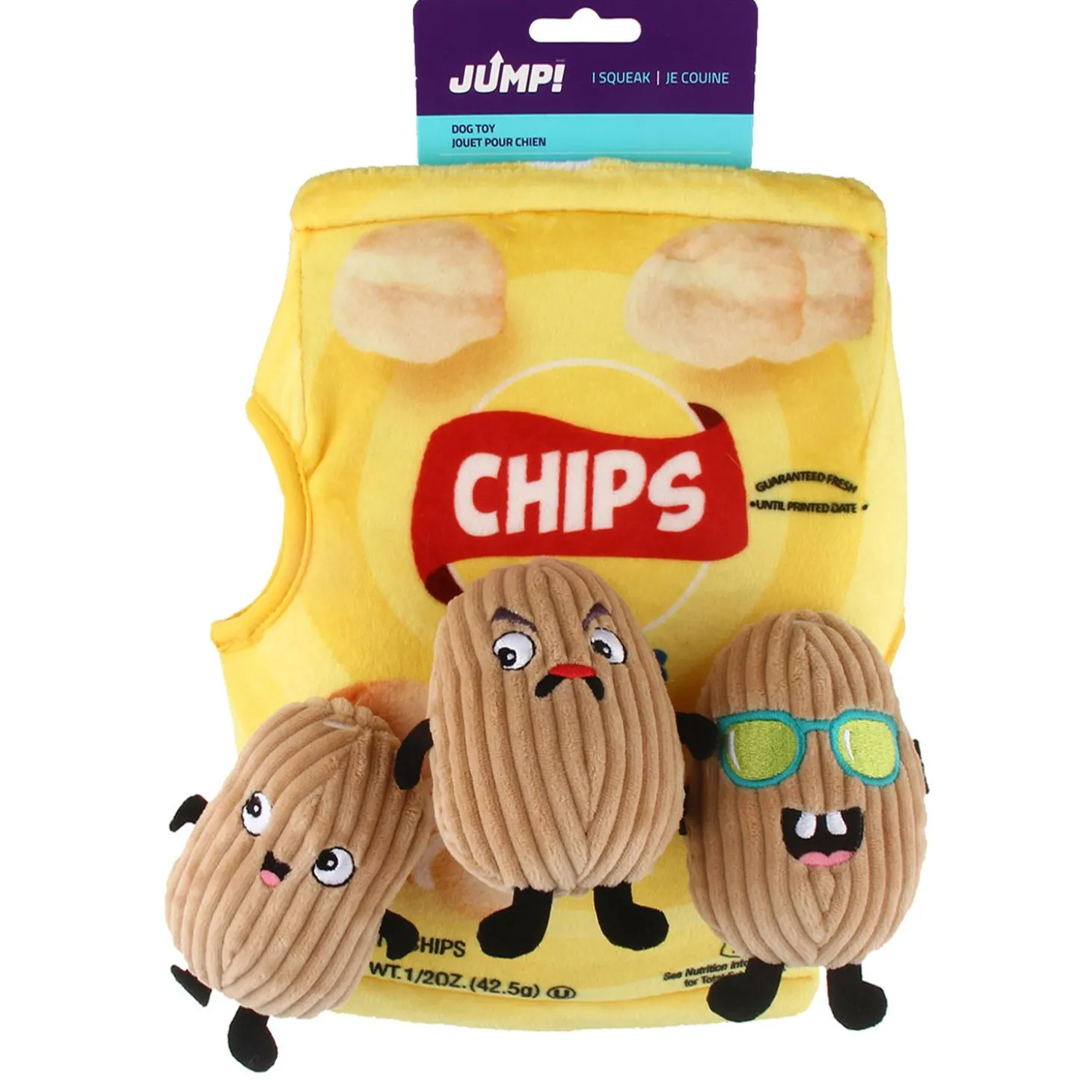 Potato Chip Burrow Dog Toy