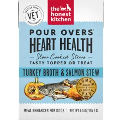 Pour Overs Heart Health Turkey Broth & Salmon Stew Dog Food Topper