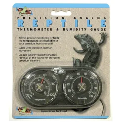 Precision Analog Terrarium Thermometer & Humidity Gauge