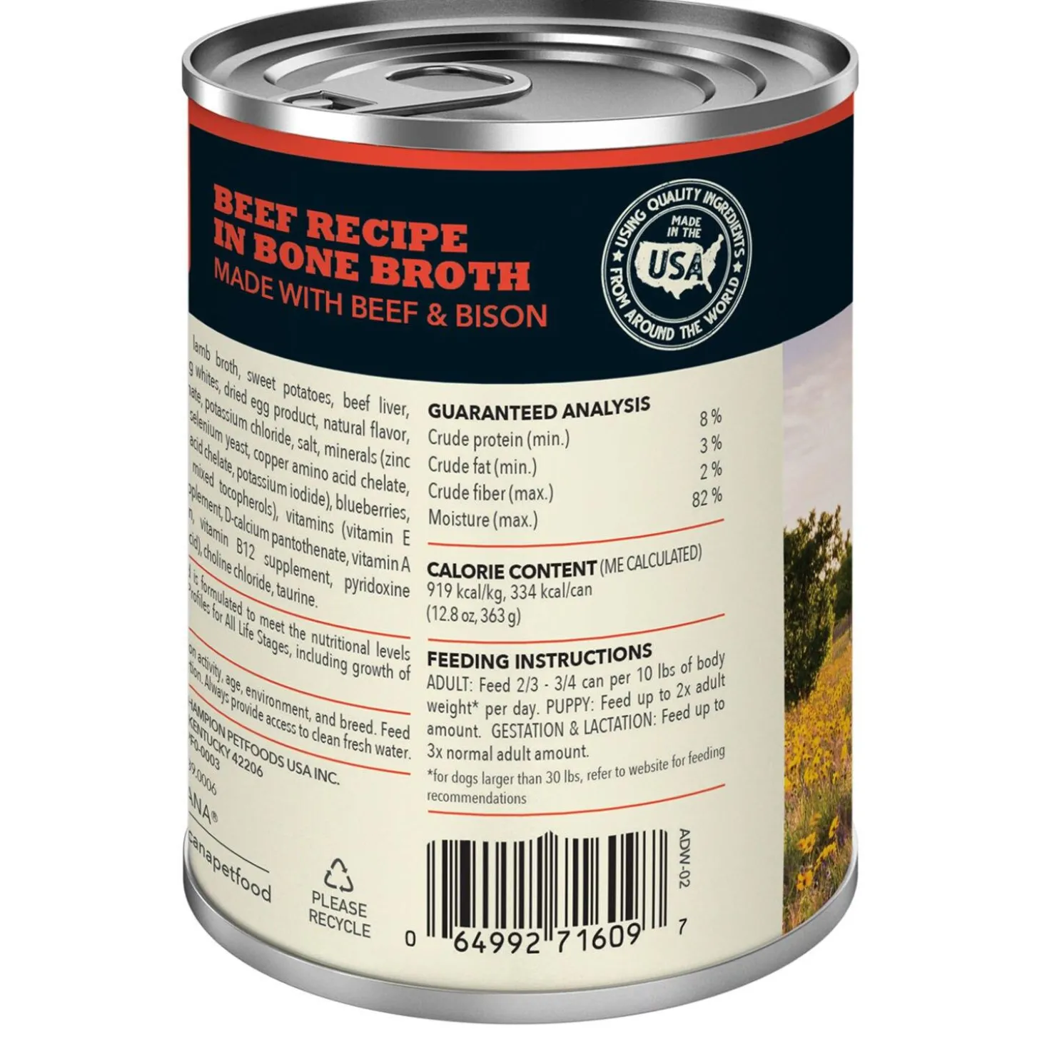 Premium Chunks Beef Recipe Dog Food