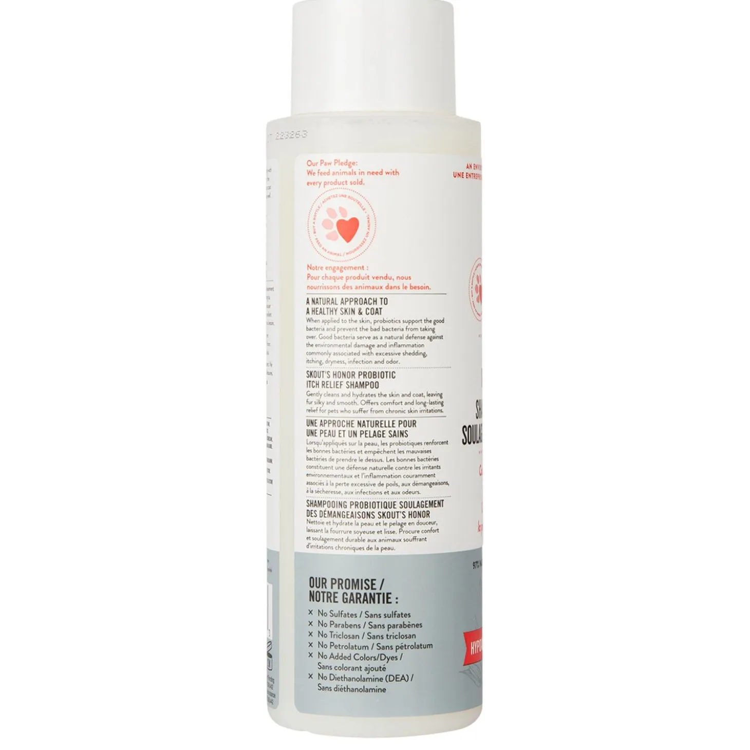 Probiotic Itch Relief Hypoallergenic Shampoo