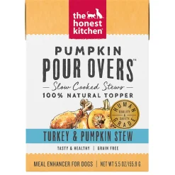 Pumpkin Pour Overs Turkey & Pumpkin Stew Dog Food Topper