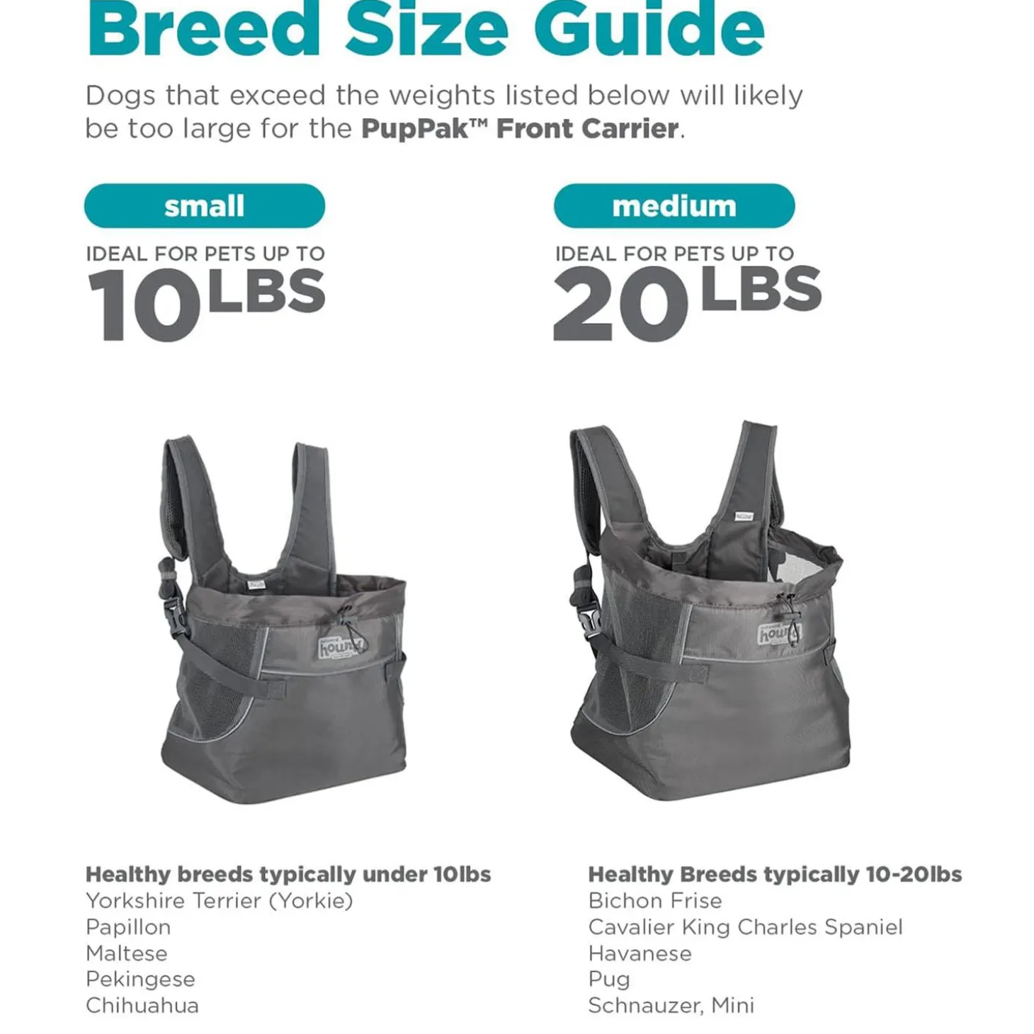 PupPak Grey Front Carrier