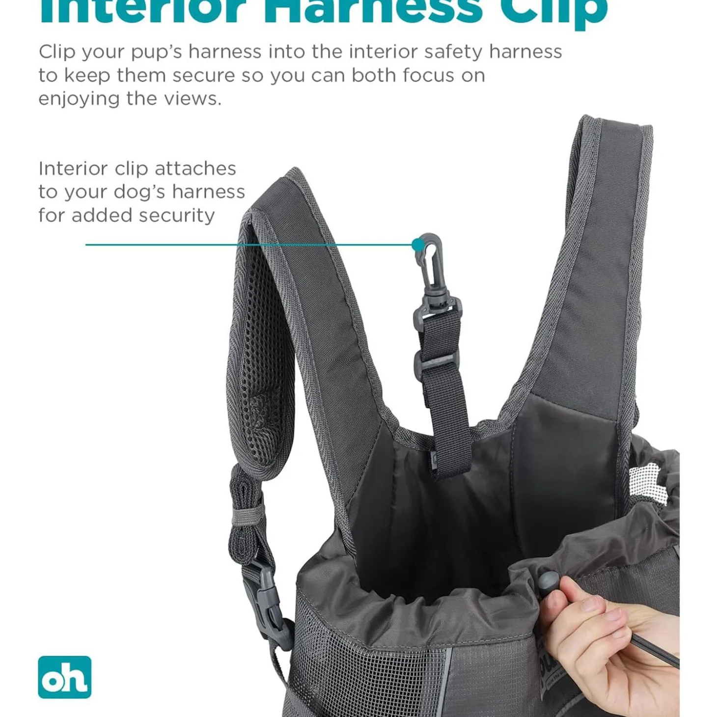 PupPak Grey Front Carrier