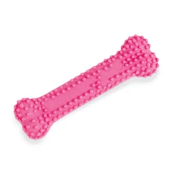 Puppy Chew Chicken Flavour Bone Pink Dog Toy