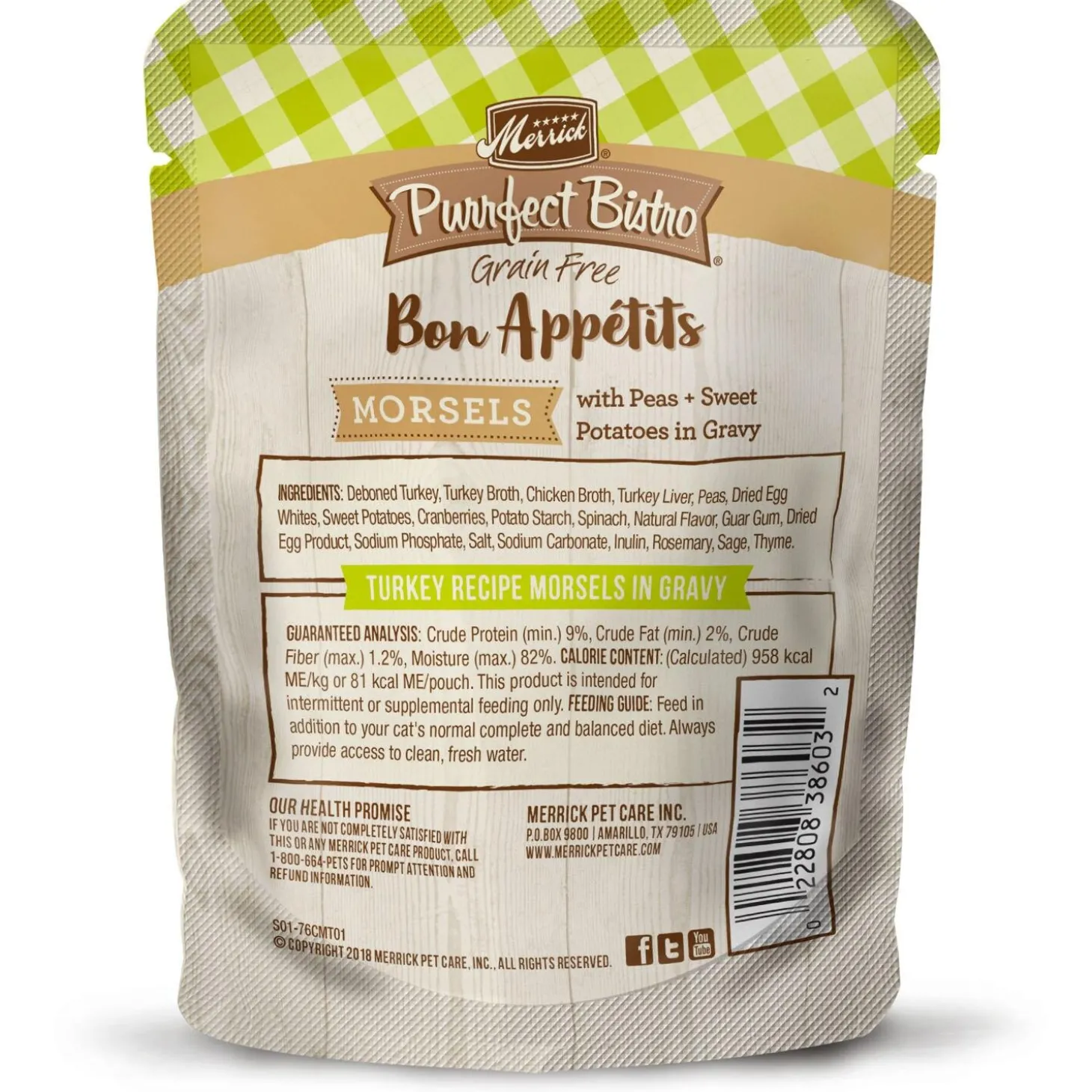 Purrfect Bistro Bon Appetits Morsels Turkey Recipe Cat Food