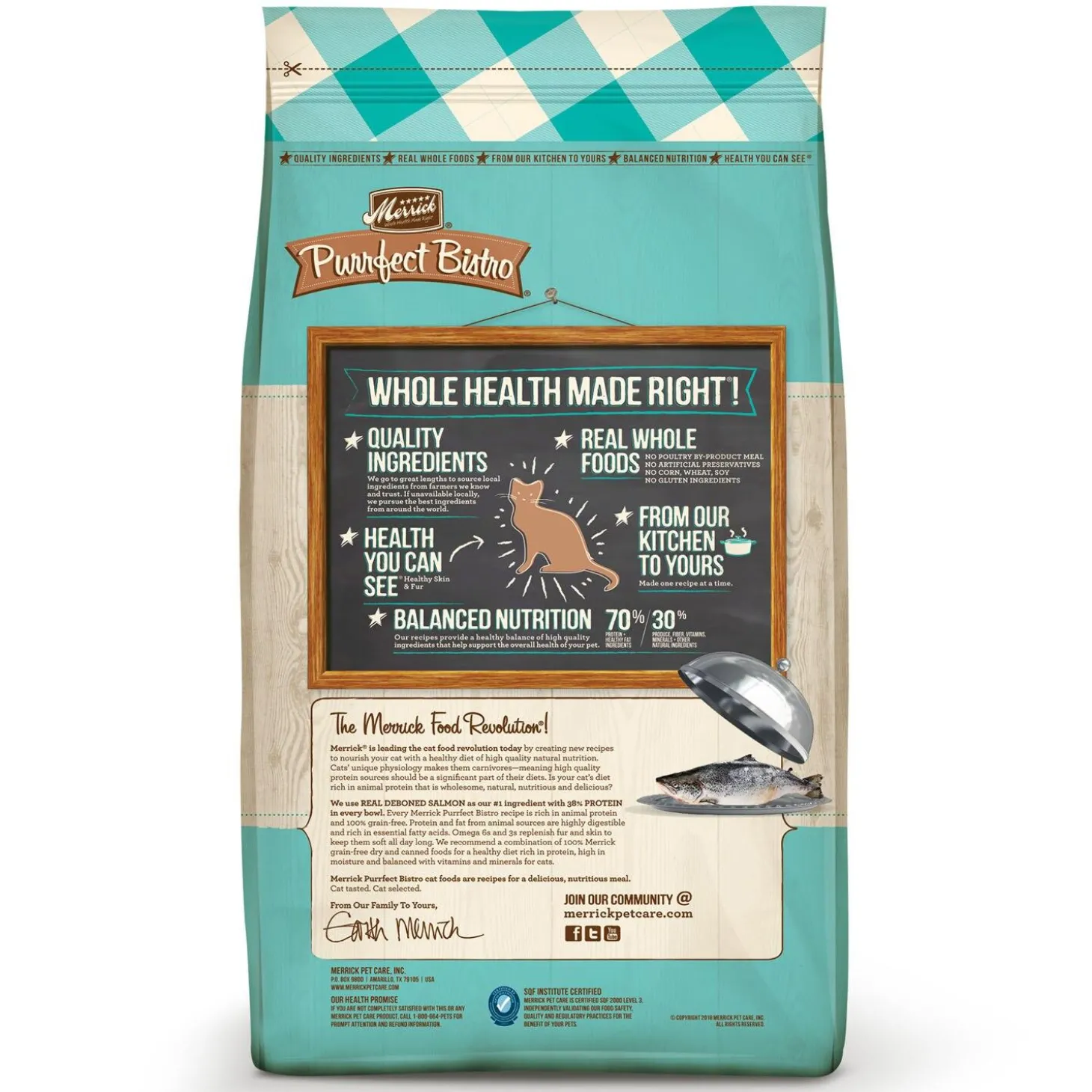 Purrfect Bistro Grain-Free Real Salmon + Sweet Potato Recipe Adult Cat Food