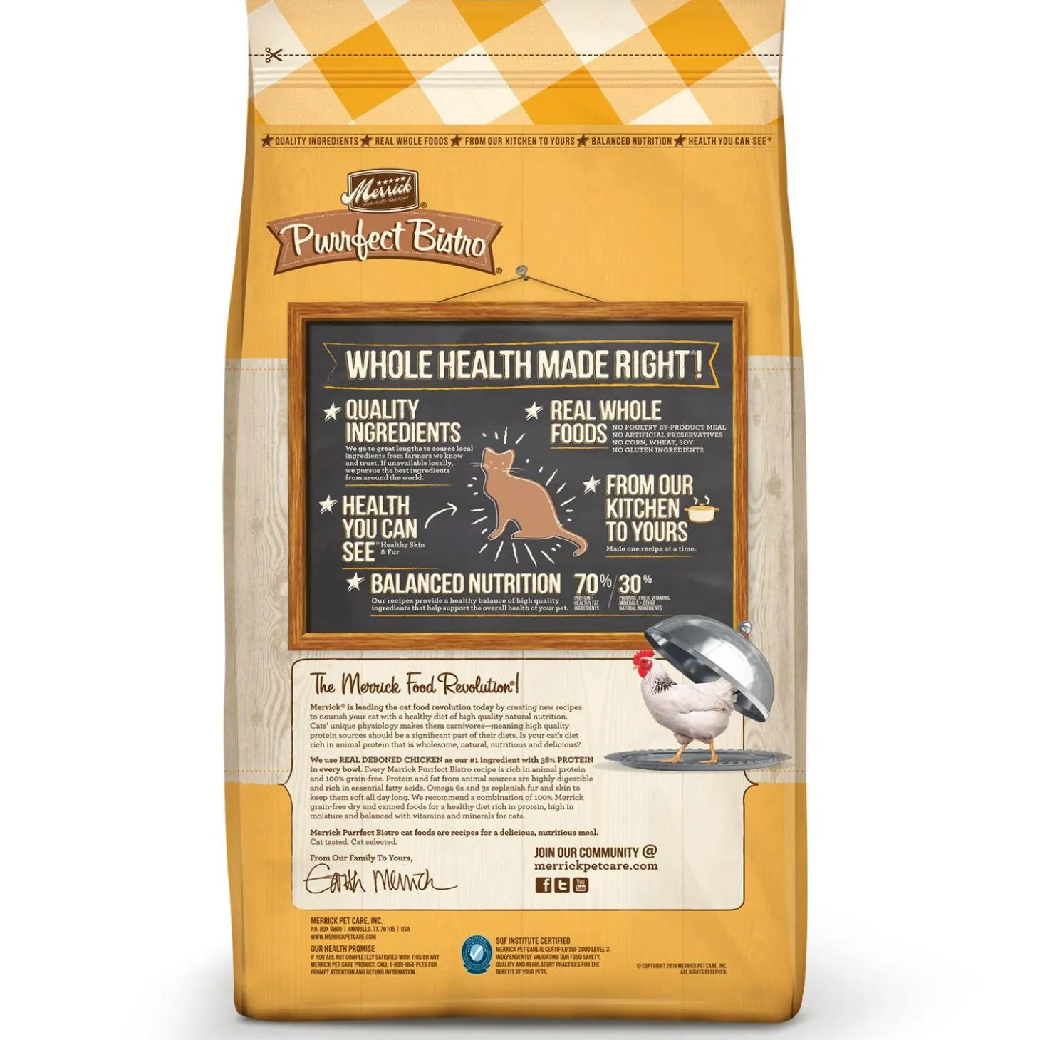 Purrfect Bistro Grain-Free Real Chicken + Sweet Potato Recipe Adult Cat Food