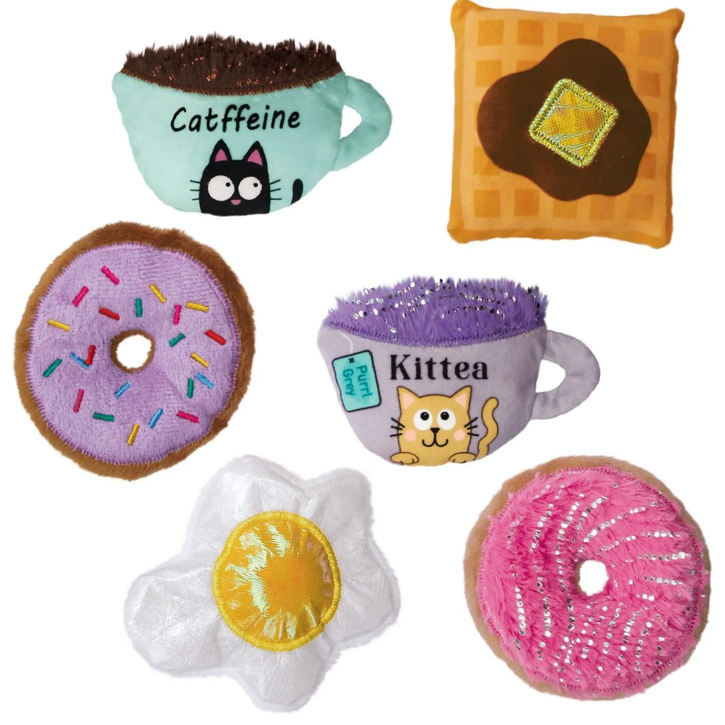 Rattling Fun Cat Cafe Assorted Cat Toys