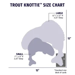 Rauccous Rainbow Trout Knottie Plush Dog Toy