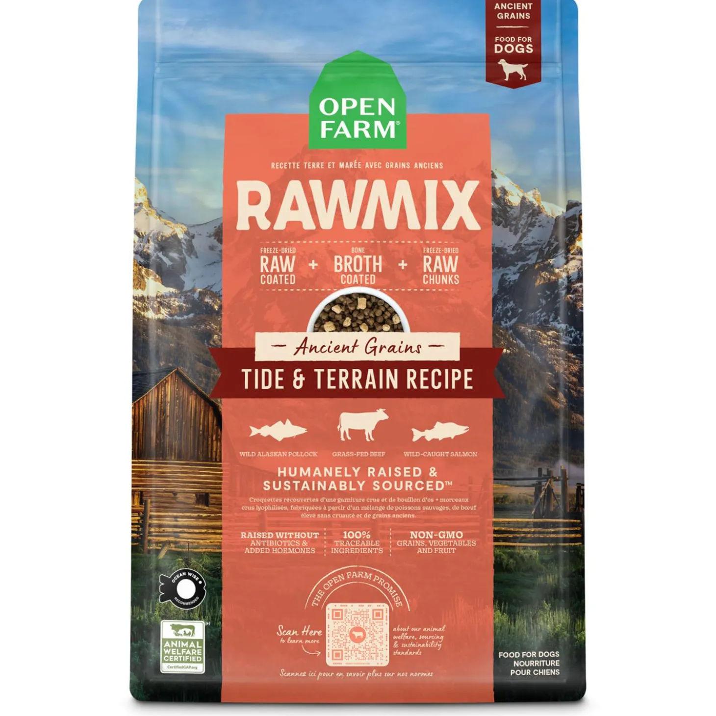 RawMix Ancient Grains Tide & Terrain Recipe Adult Dog Food