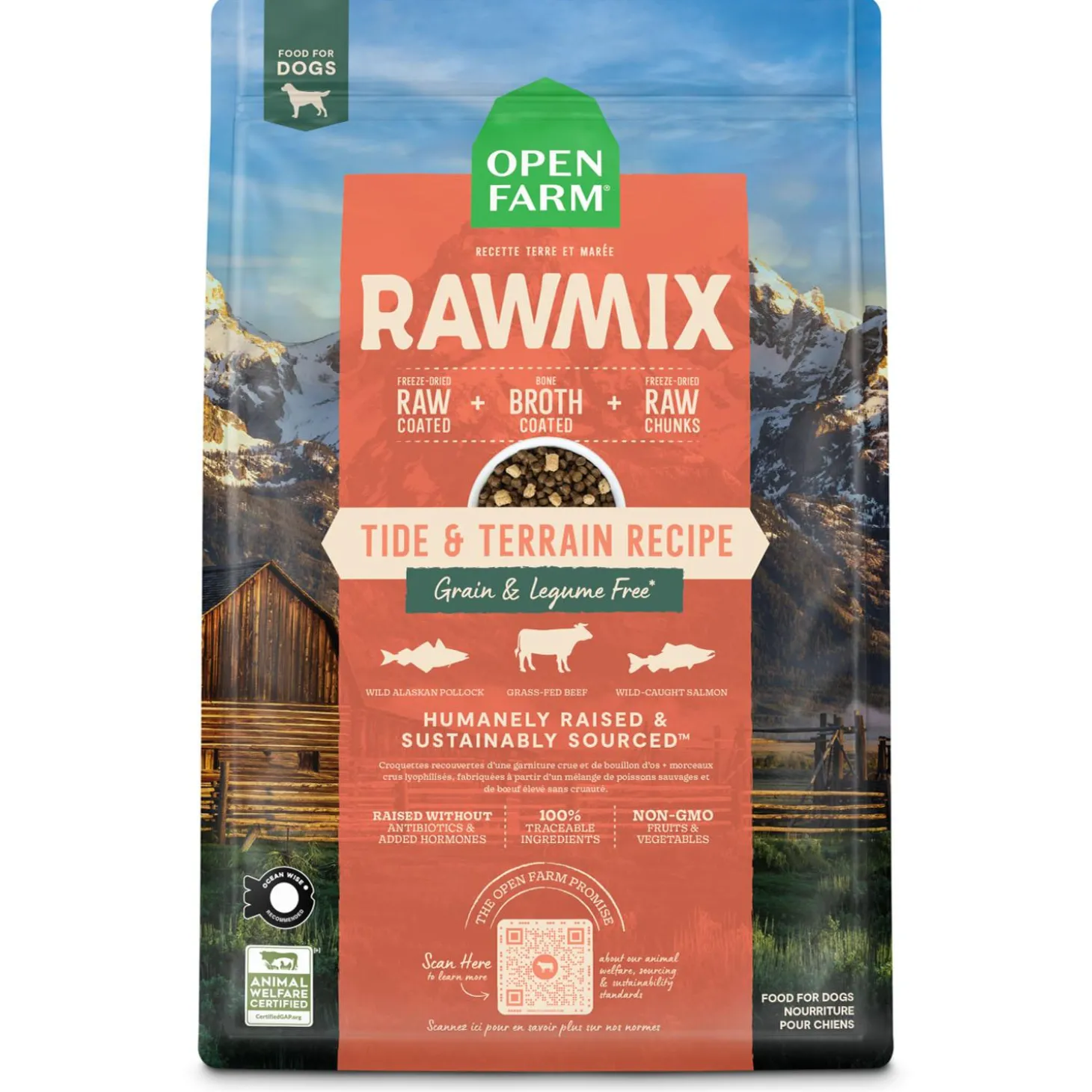 RawMix Tide & Terrain Recipe Adult Dog Food
