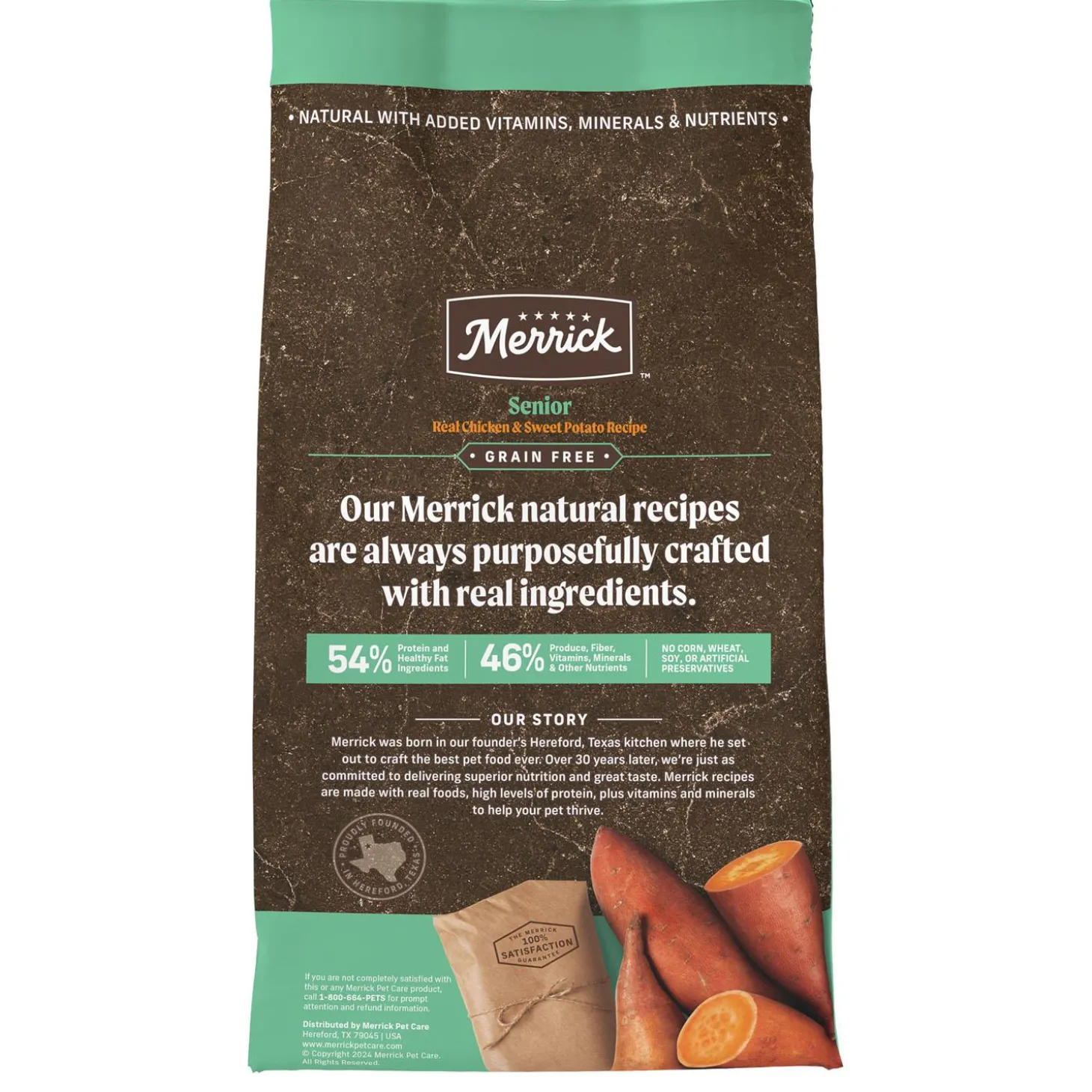 Real Chicken + Sweet Potato Recipe Senior Dog Food