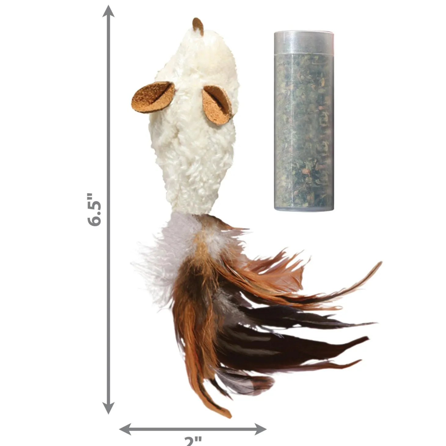 Refillables Feather Mouse Cat Toy
