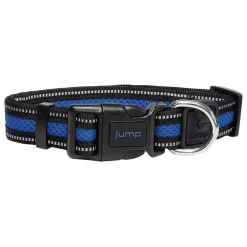 Reflective Air Mesh Blue Dog Collar