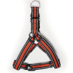 Reflective Air Mesh Step-In Orange Dog Harness