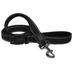 Reflective Mesh Black Dog Leash