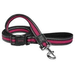 Reflective Mesh Pink Dog Leash