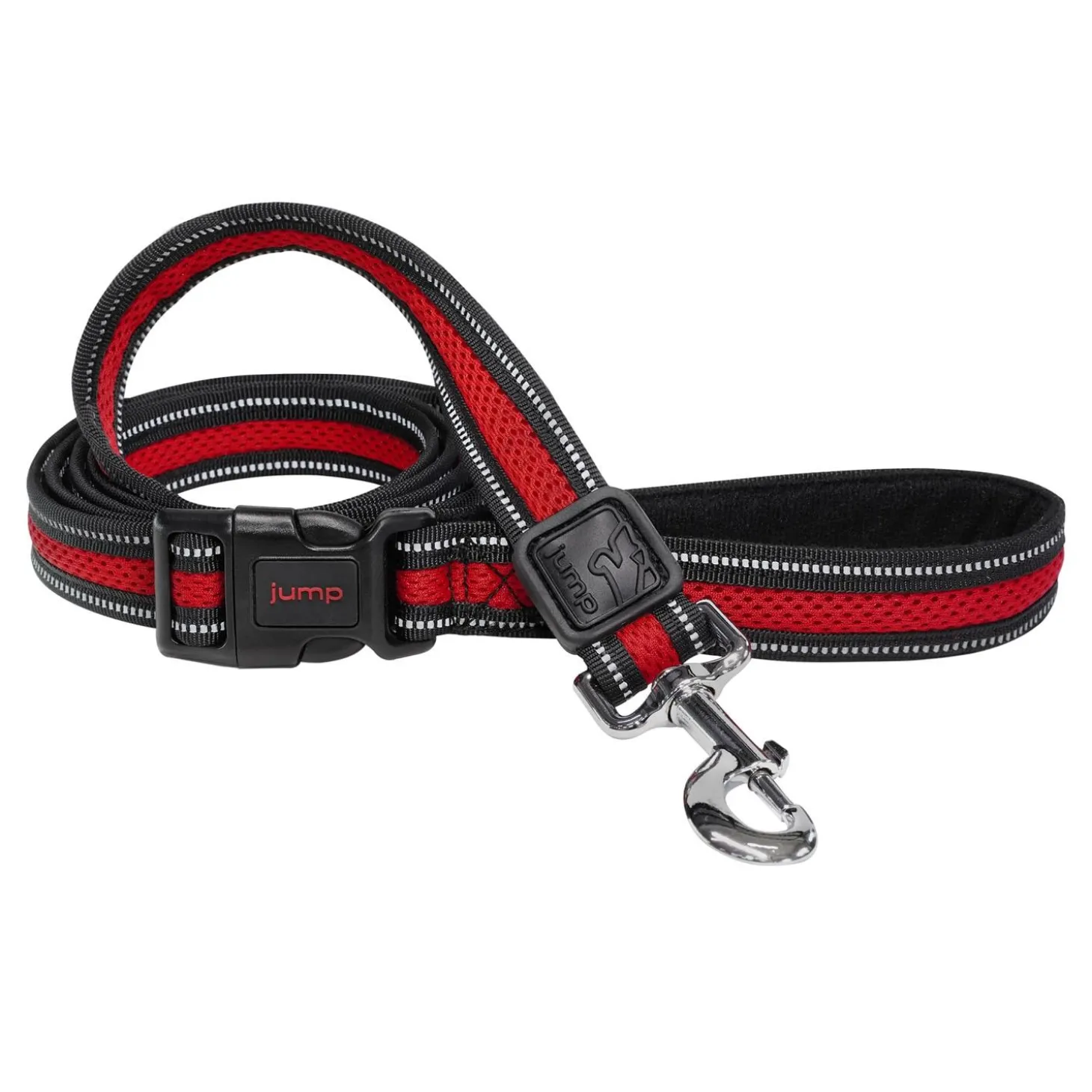 Reflective Mesh Red Dog Leash
