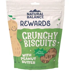 Rewards Plant Powered Crunchy Biscuits Peanut Butter Dog Treats