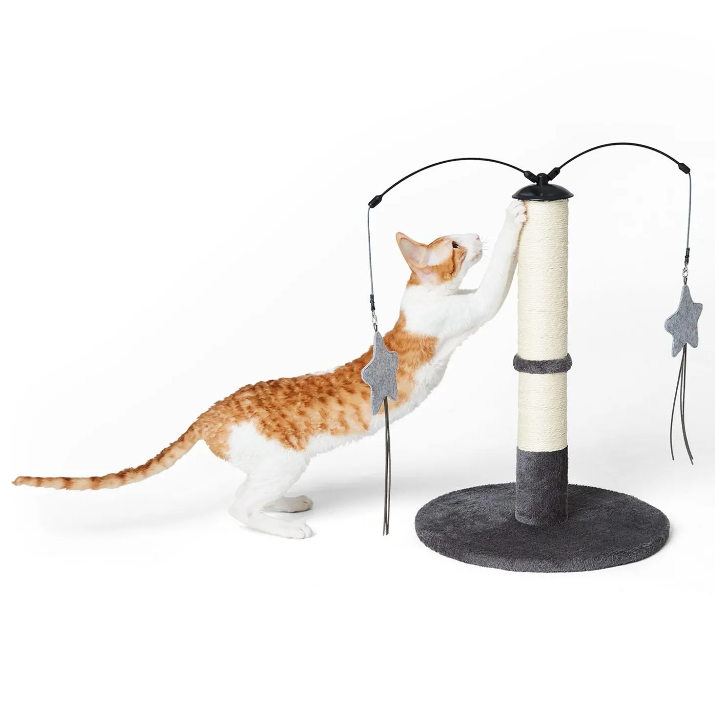 Rotating Teaser Cat Scratching Post