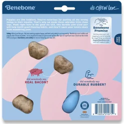 Rubber Bone & Bacon Wishbone Puppy Dog Toy