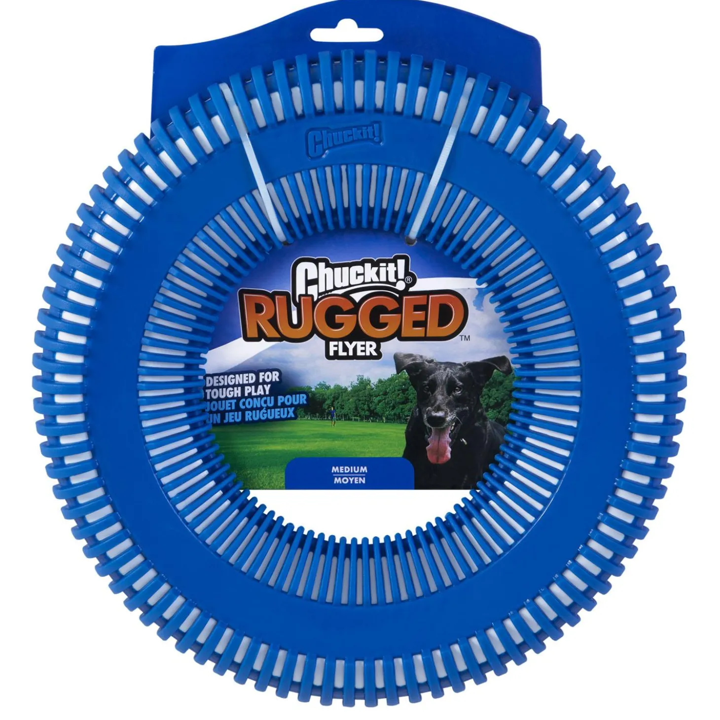Rugged Flyer Assorted Colours Dog Toy
