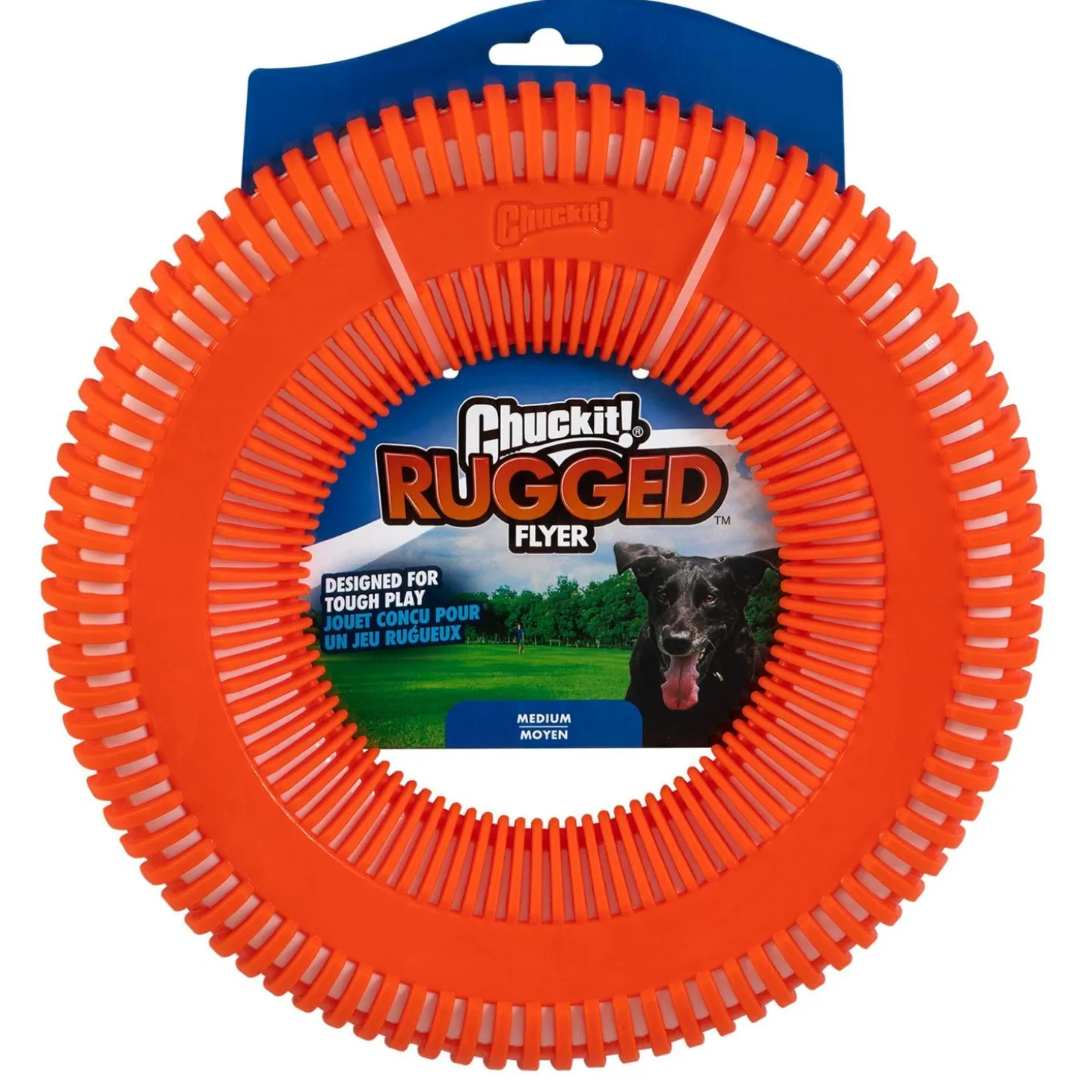 Rugged Flyer Assorted Colours Dog Toy