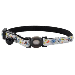 Safe Cat Adjustable Breakaway Glow in the Dark Black Galaxy Cat Collar