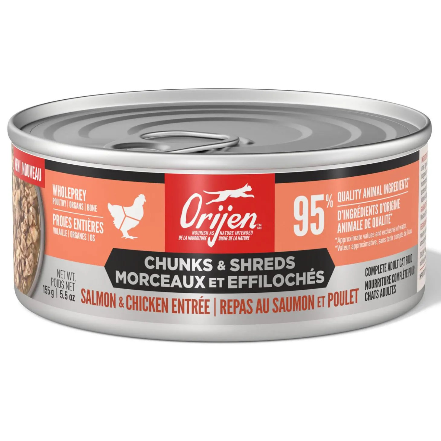 Salmon & Chicken Entree Chunks & Shreds Adult Cat Food