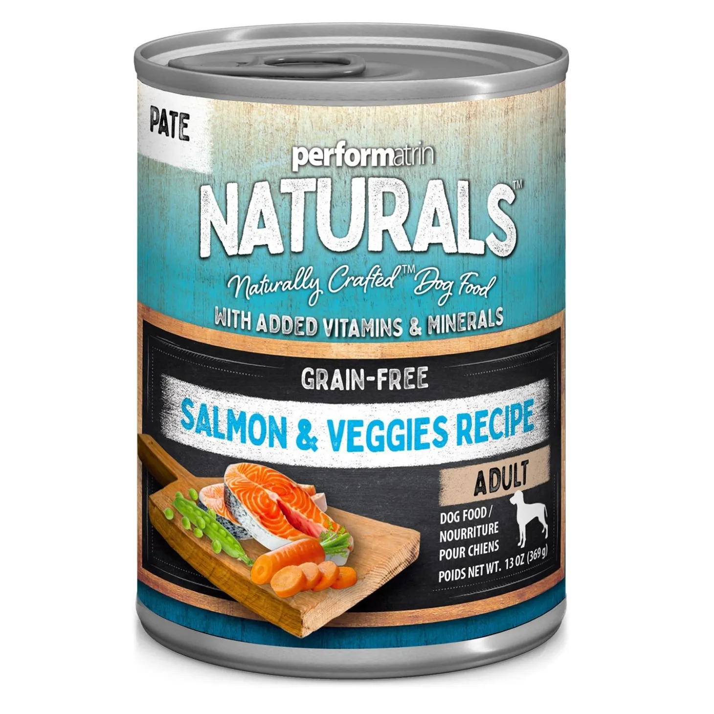 Salmon & Veggies Grain-Free Recipe Pate Adult Dog Food