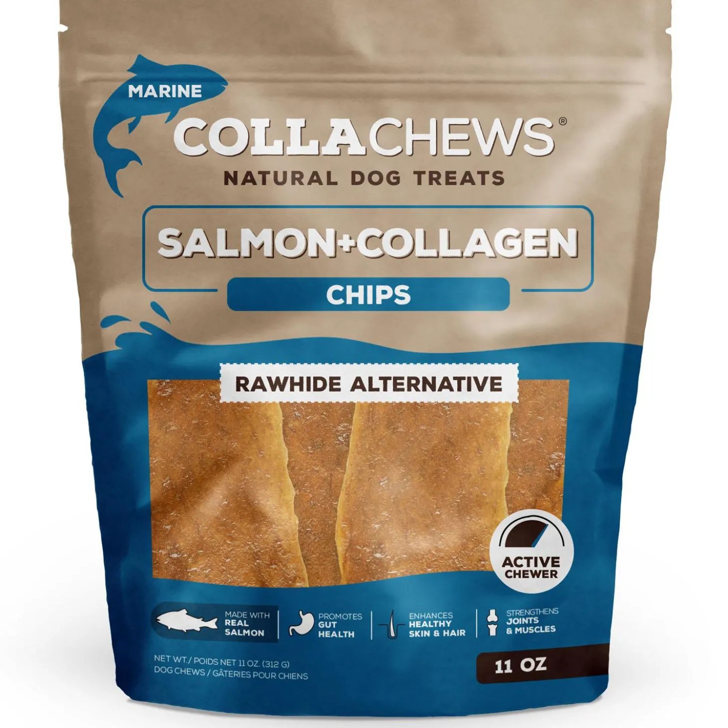 Salmon Collagen Chips Dog Treats
