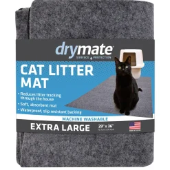 Savannah Grey Cat Litter Mat