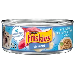 Shredded Ocean Whitefish & Tuna in Sauce Cat Food