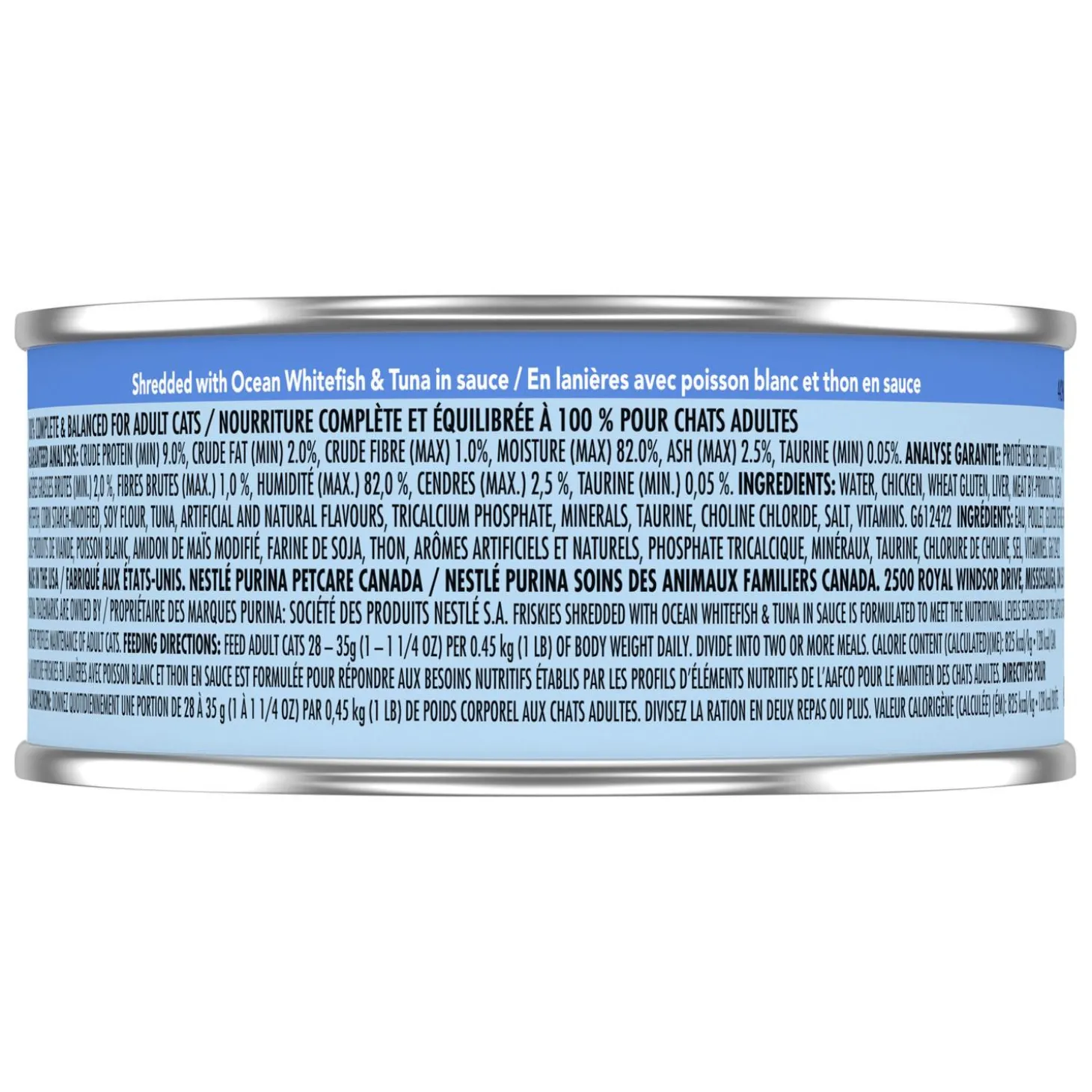 Shredded Ocean Whitefish & Tuna in Sauce Cat Food