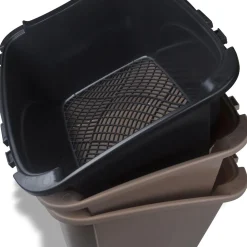 Sifting Enclosed Brown Litter Box