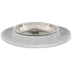 Silicone Marble Feeder with Stainless Saucer Shaped Bowl