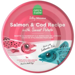 Silky Mousse Salmon & Cod Recipe with Sweet Potato Adult Dog Food